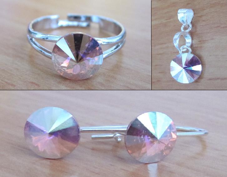 Set - Swarovski LIght Rose AB